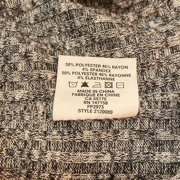 Frank + Oak 1/4 sleeve tee, size M, Heather grey - Picture 3 of 3